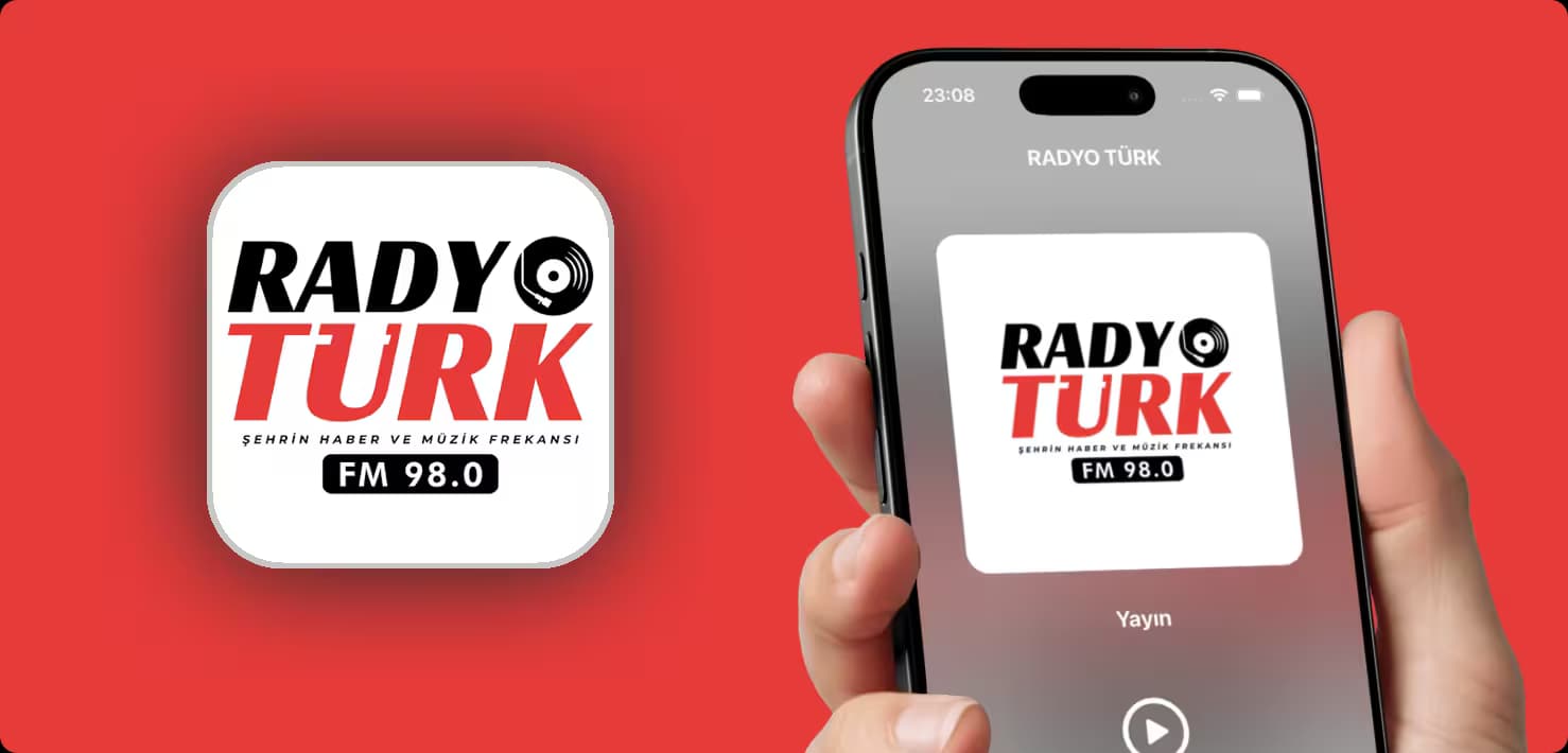 Radyo Türk mobil uygulama önizlemesi