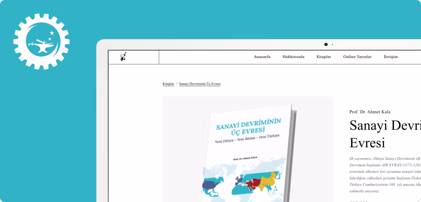 AHİSİAD Yayınları web projesi görseli