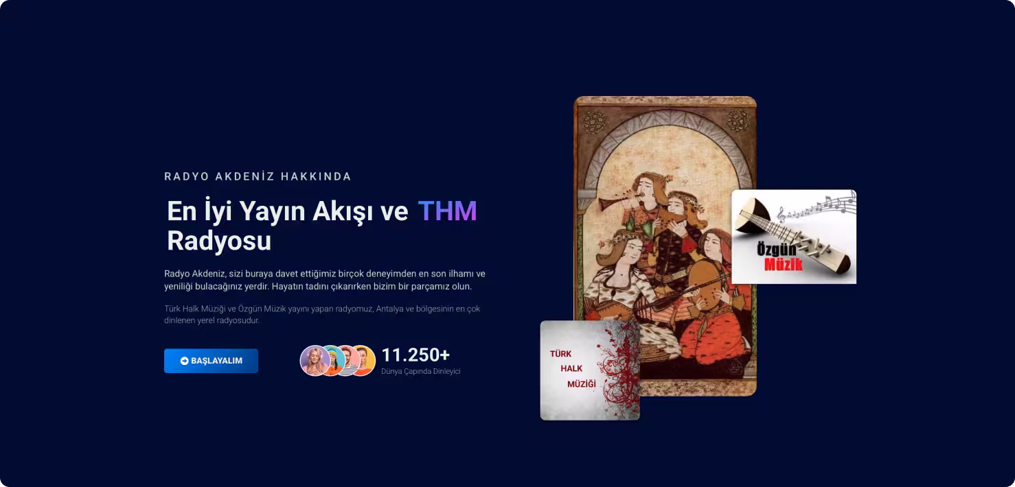 Radyo Akdeniz web projesi görseli